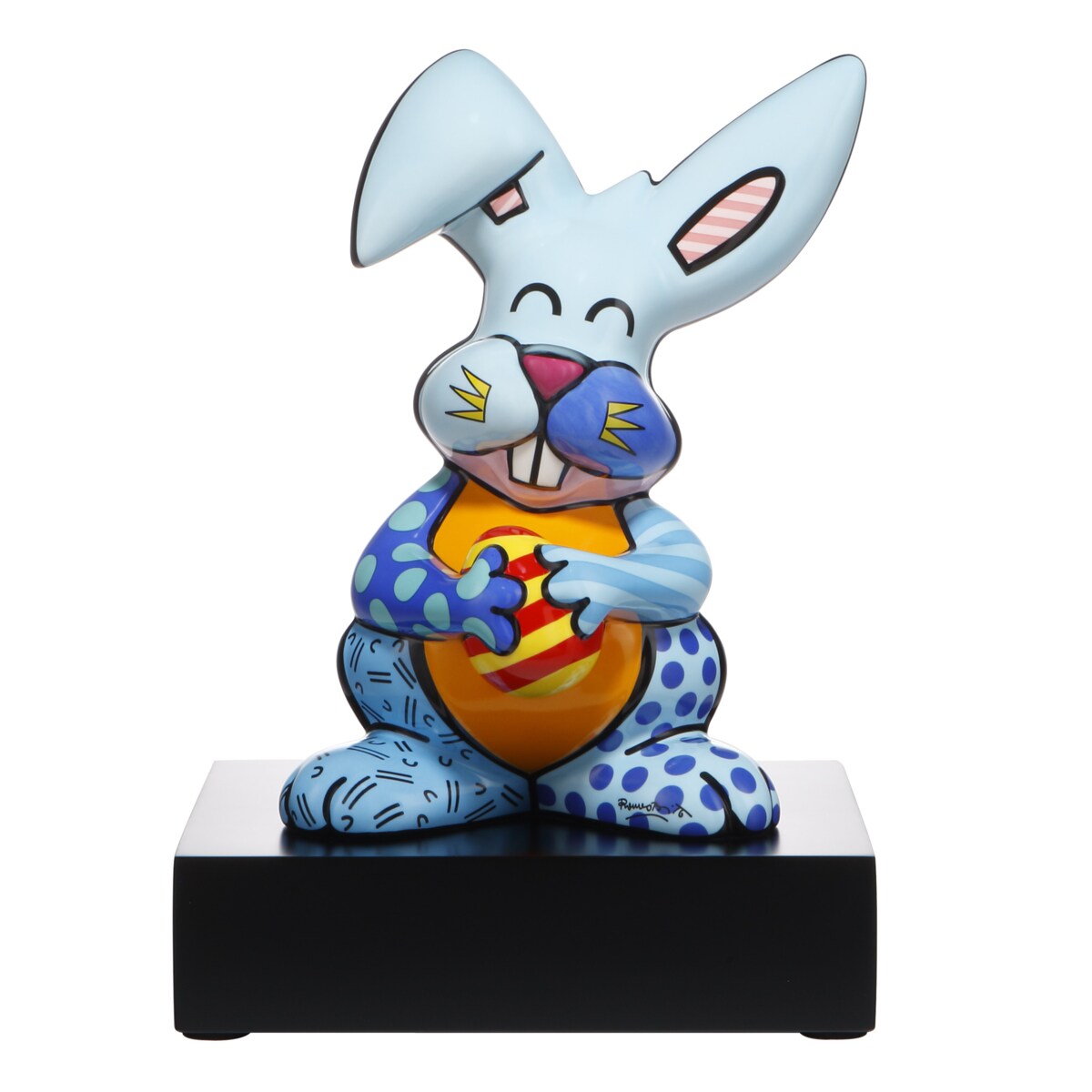 Figurka 32 cm R.Britto- Blue Rabbit - Goebel | home&you