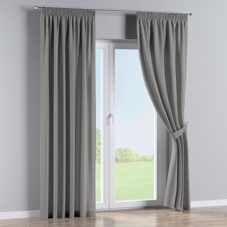 Zasłona na taśmie marszczącej 1 szt. 130x260 szary