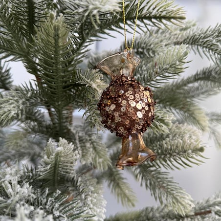 VILLA ITALIA Bombka szklana CUKIEREK choco 8 cm