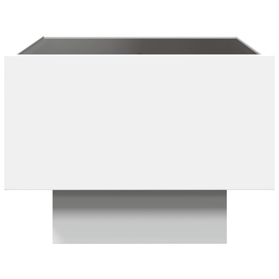 vidaXL Stolik nocny z LED Infinity, biały, 40x40x30 cm