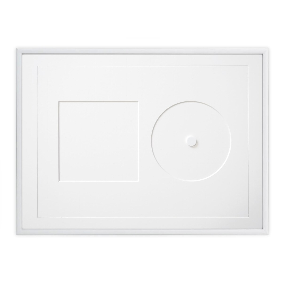 Ramka na płytę CD w kolorze białym. Ramka aluminiowa o rozmiarze 30x40 cm LUCA®