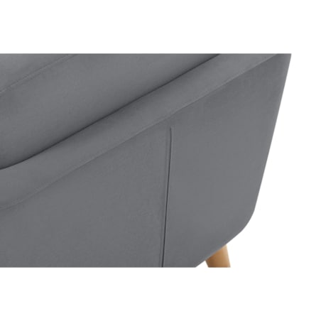 KONSIMO TAGIO Szary fotel skandynawski