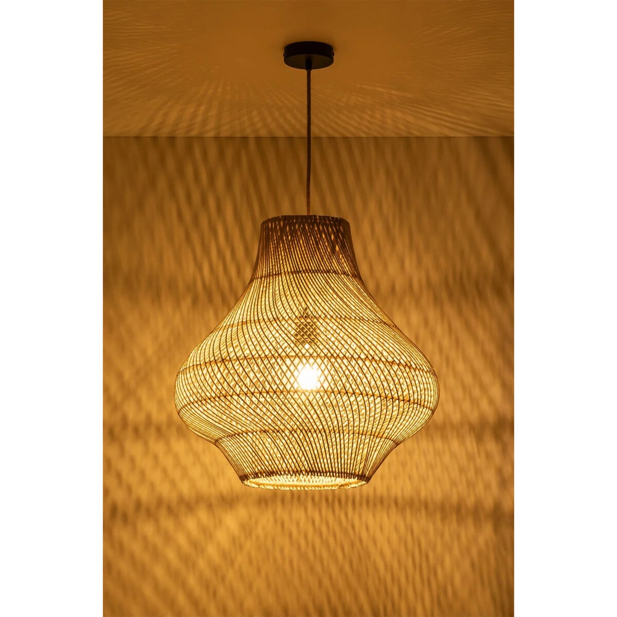 Lampa wisząca, rattanowa Magali Ø50 cm