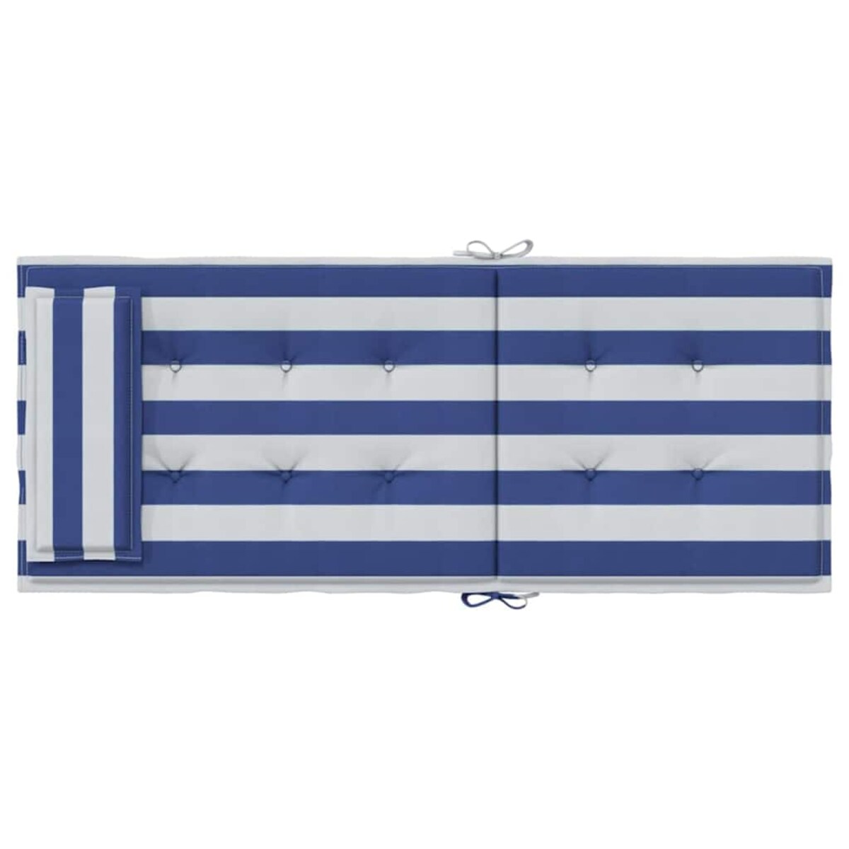 vidaXL Poduszki na krzesła z wysokim oparciem, 2 szt., niebiesko-białe