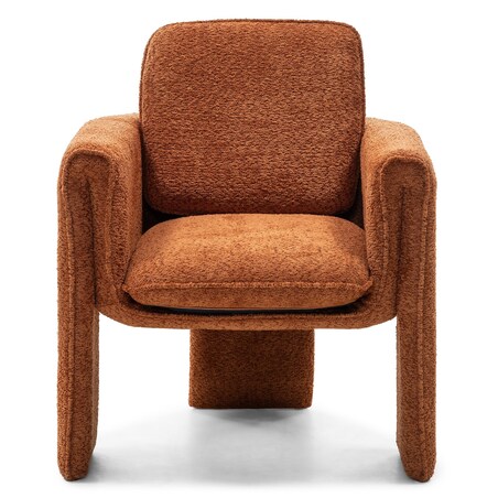 Krzesło tapicerowane CAMPINO miedziane 94,5x75x75 cm