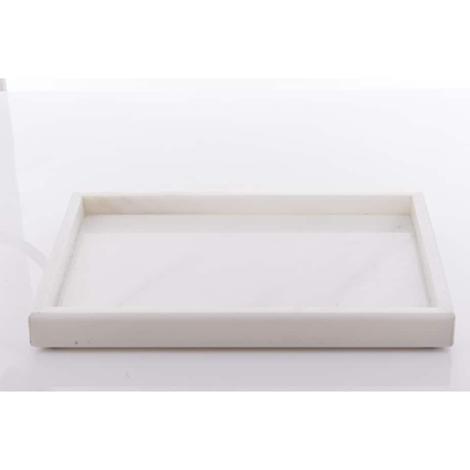 Taca dekoracyjna 30x20x3 cm MARMARILO biała