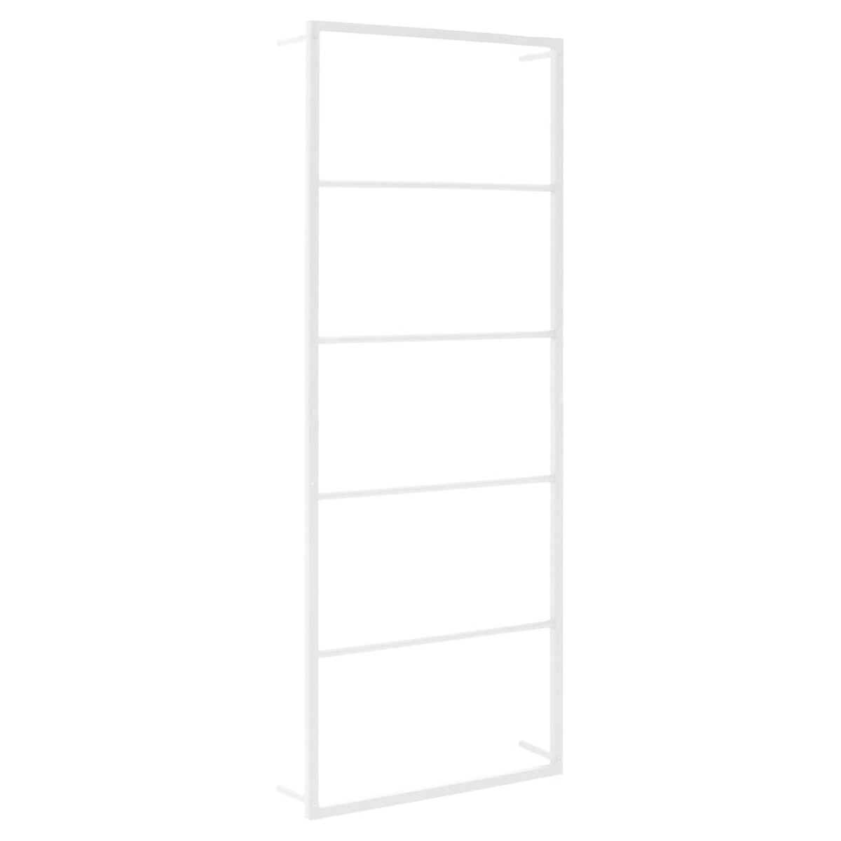 vidaXL Wieszak na ręczniki biały 45x10x115 cm stalowy