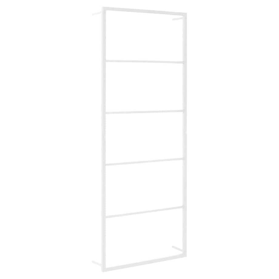 vidaXL Wieszak na ręczniki biały 45x10x115 cm stalowy