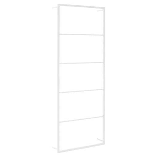 vidaXL Wieszak na ręczniki biały 45x10x115 cm stalowy