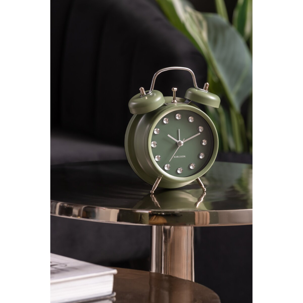 Budzik glamour GLAM DIAMONDS, Ø 11,8 cm