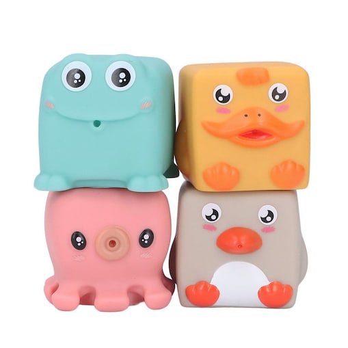 Zwierzątka wodne - miękkie klocki sensoryczne 4 szt