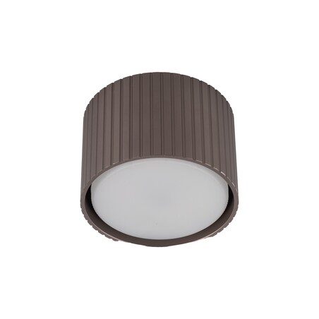 Spot Tk Lighting Ferro Brązowa Tytan Tuba Downlight Natynkowy + Żarówka Gx53