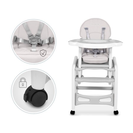 Krzesełko do karmienia sinco dla dzieci składane taca Ricokids + śliniak