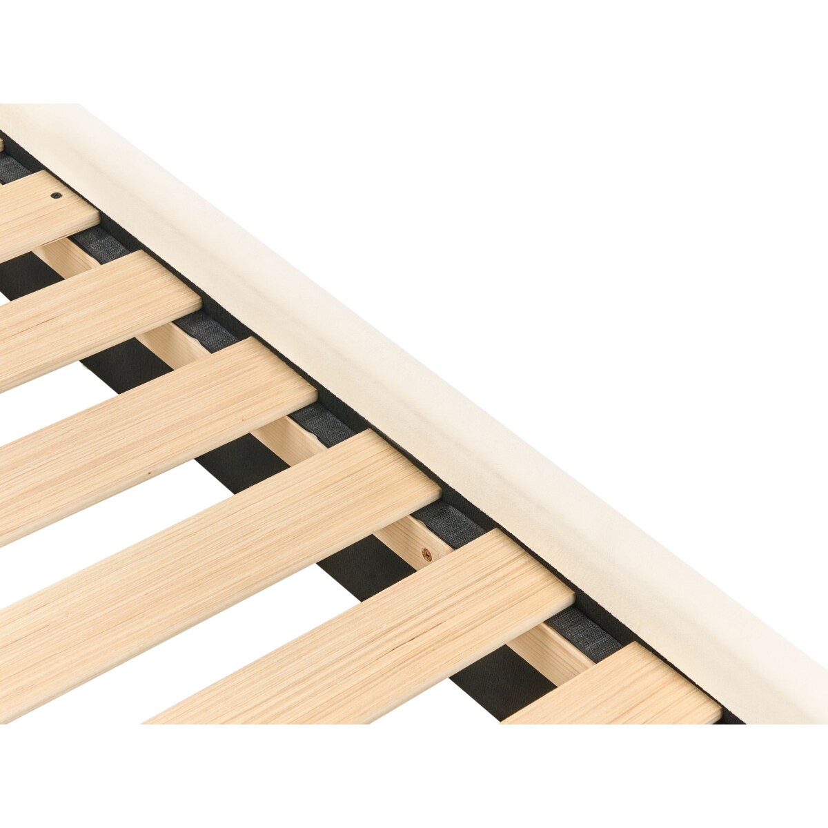 Łóżko dziecięce Chmurka Welur BELLEVUE 90 x 200 cm Jasnobeżowy