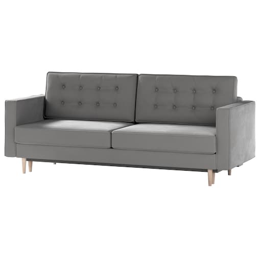 Sofa rozkładana Svein, ciepły szary, 224 x 97 x 91 cm, Tkaniny tapicerskie - sofy