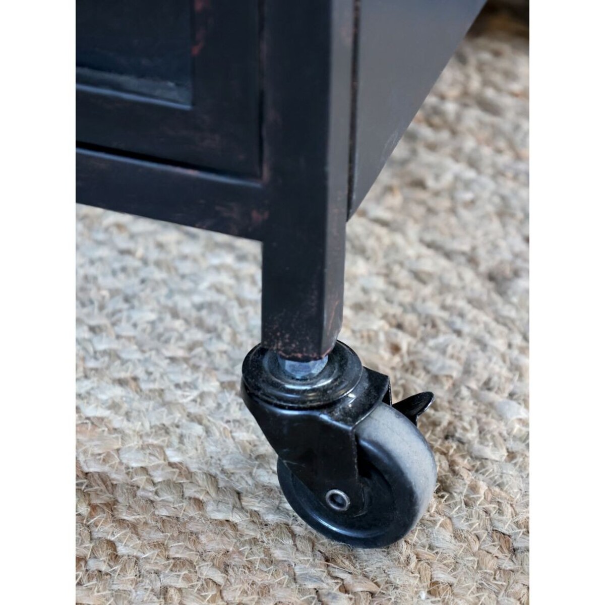 Witryna metalowa na kółkach Factory 160 cm