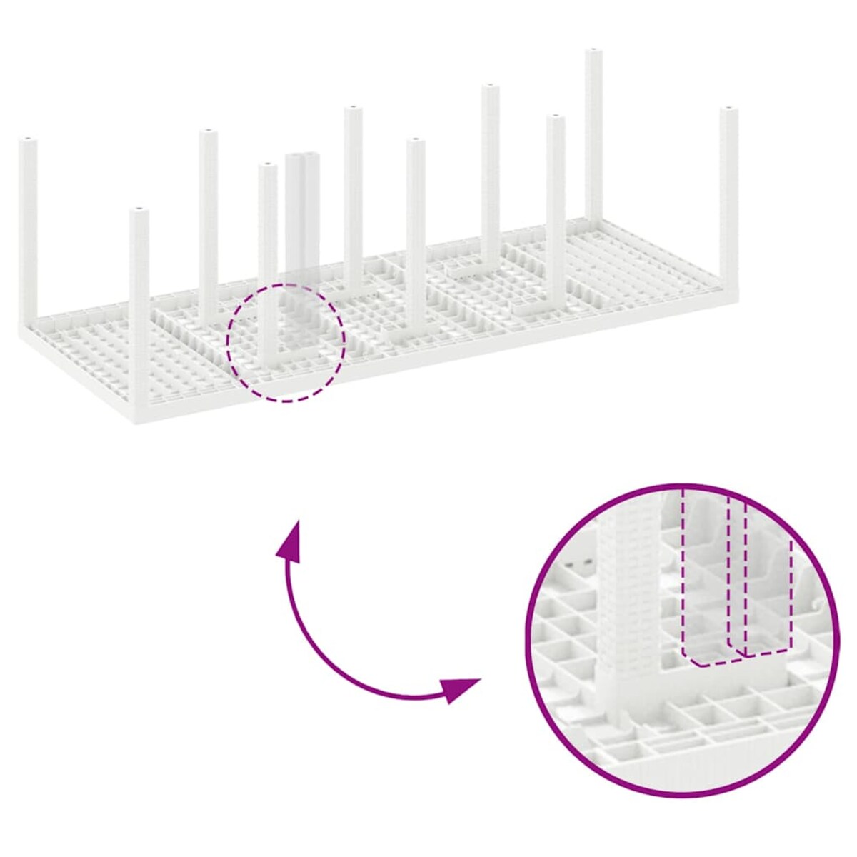 vidaXL Zestaw do jadalni w ogrodzie 9 pcs Jasnoszary Rattan Polt
