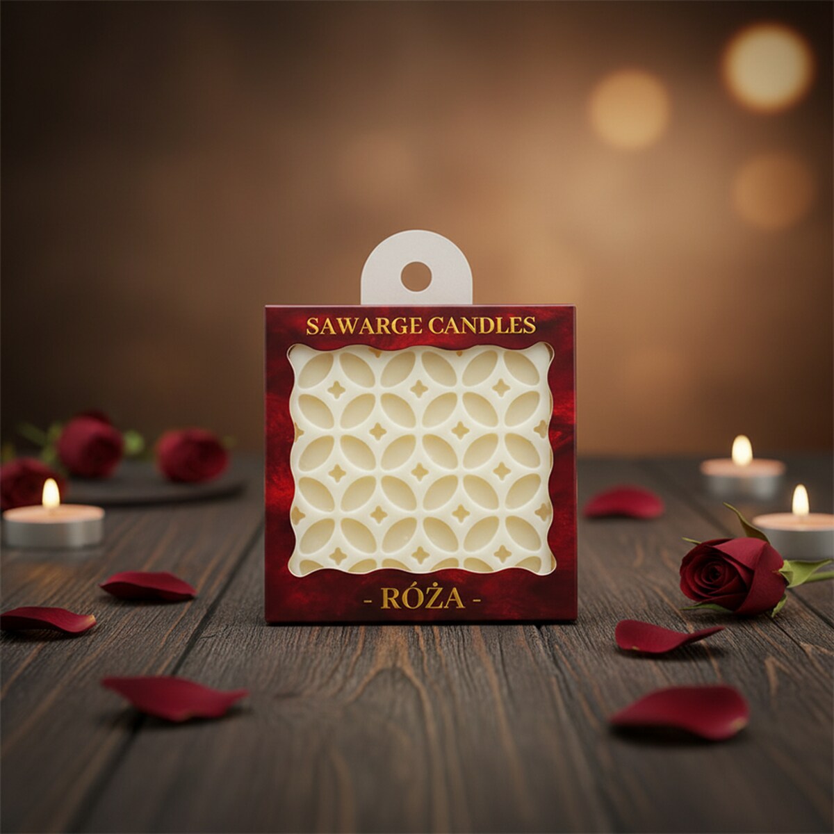 Zapachowa zawieszka do szafy wosk sojowy Róża