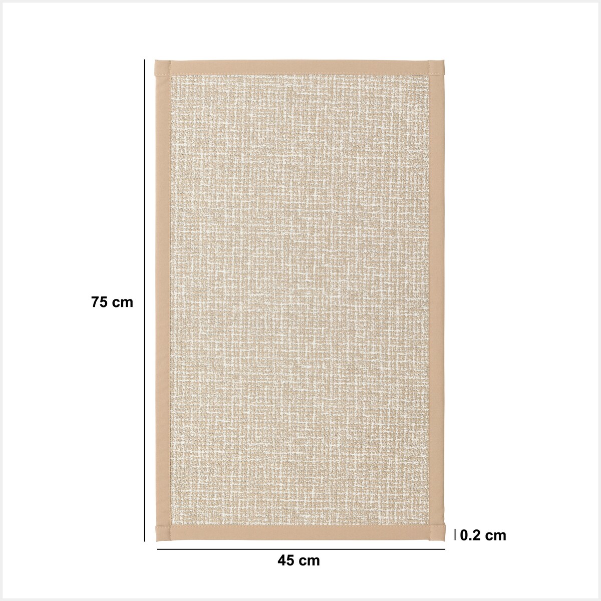 Chodnik do przedpokoju pleciony, 75 x 45 cm