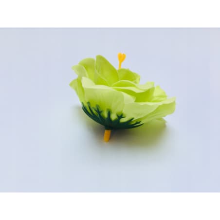 PIWONIA MYDLANA kwiaty z mydła płatki ZIELONA do bukietu box stroik prezent