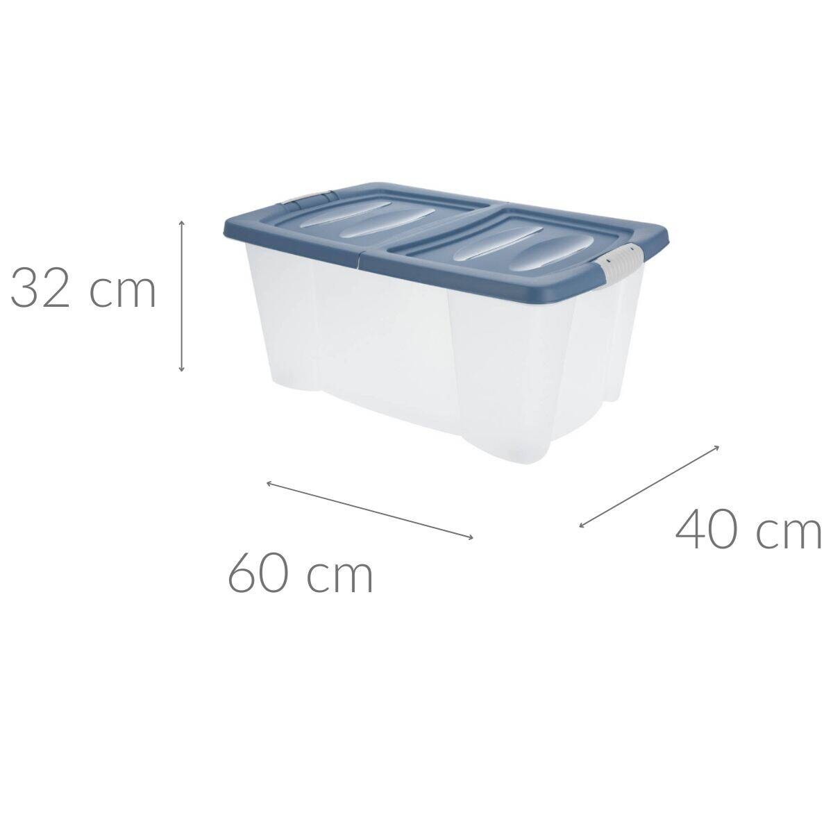 Pojemnik na kółkach, zamykany, 45 l