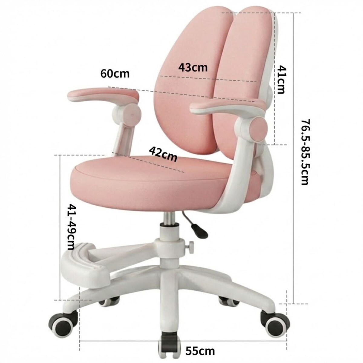 Fotel obrotowy biurowy do biurka krzesło dziecięce ergonomiczny młodzieżowy