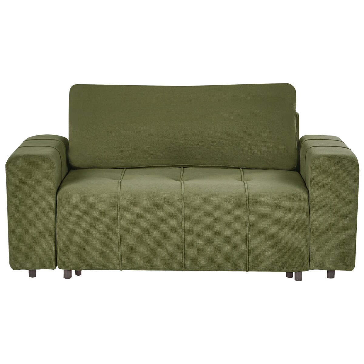 Sofa rozkładana dla 2 osób INNVIK Zielony ze schowkiem