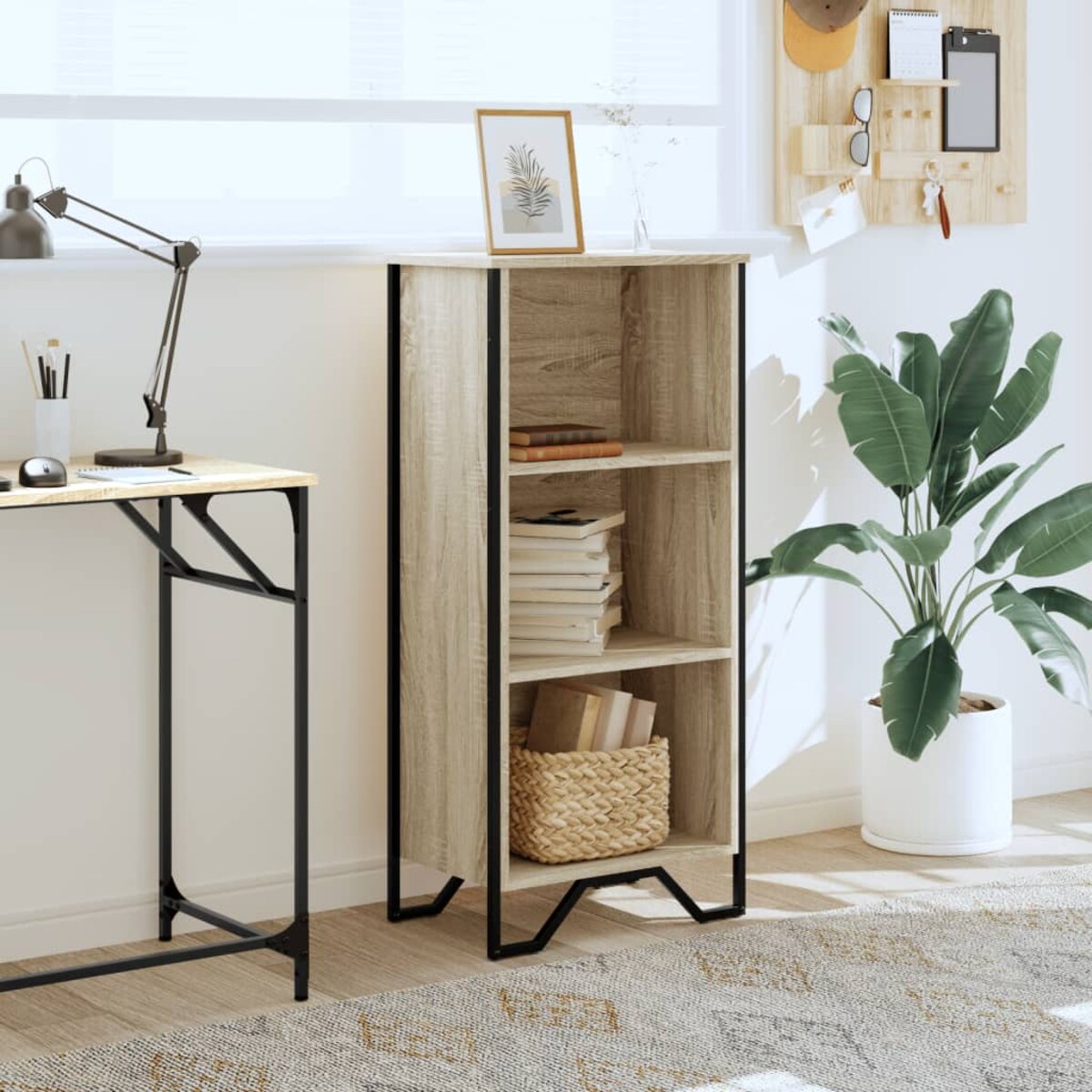 vidaXL Regał, dąb sonoma, 50x31x106 cm, materiał drewnopochodny