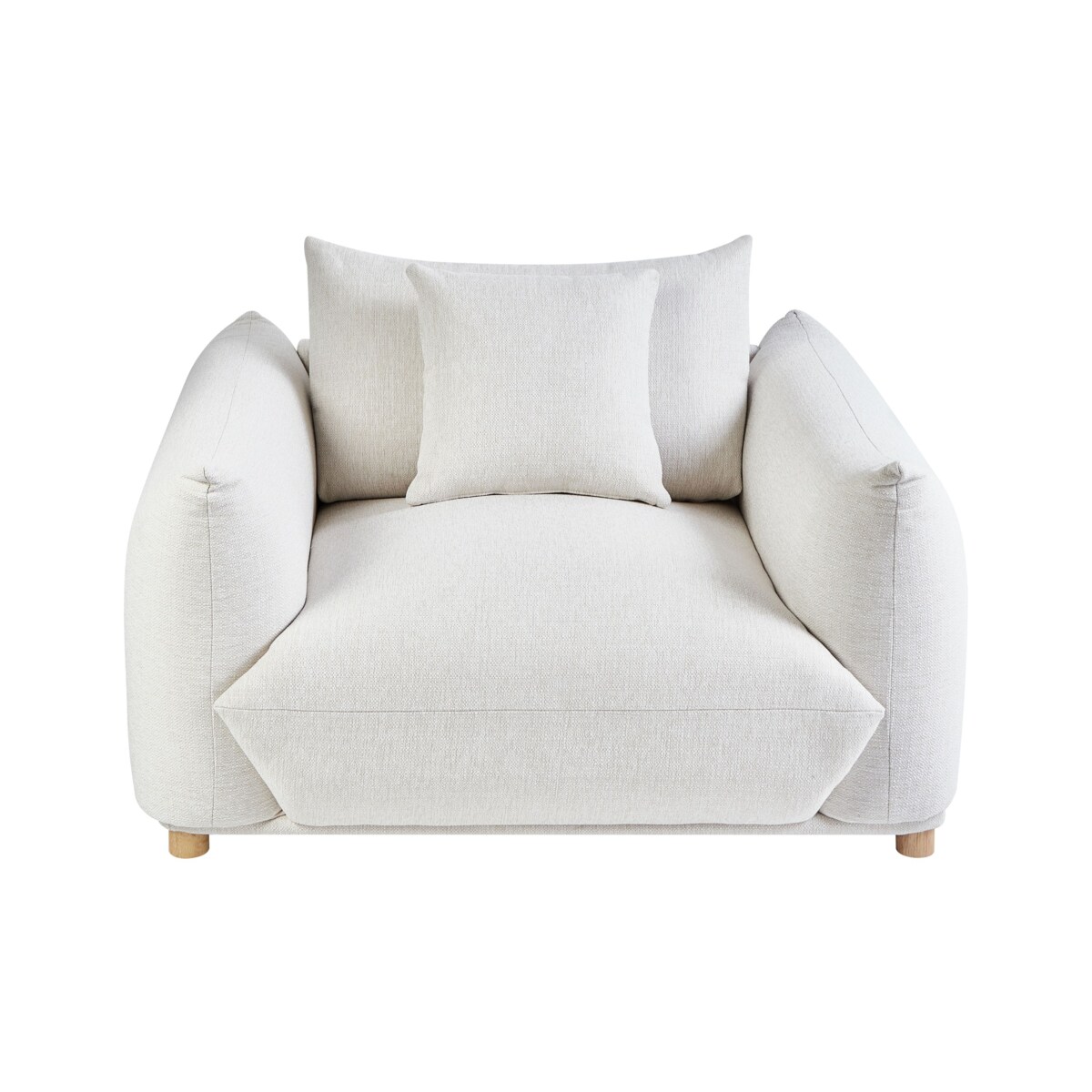 Fotel LUVOS Złamana biel