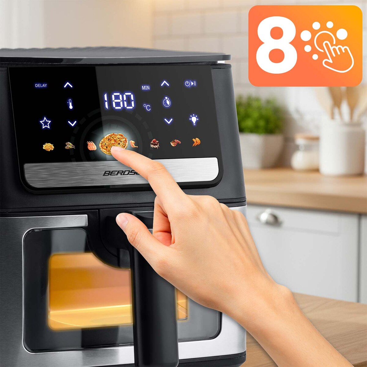 Frytkownica beztłuszczowa Berdsen Air Fryer 6,5l 1700W frytownica