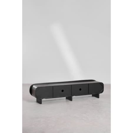 Szafka RTV z drewna mango Agathe 220 cm