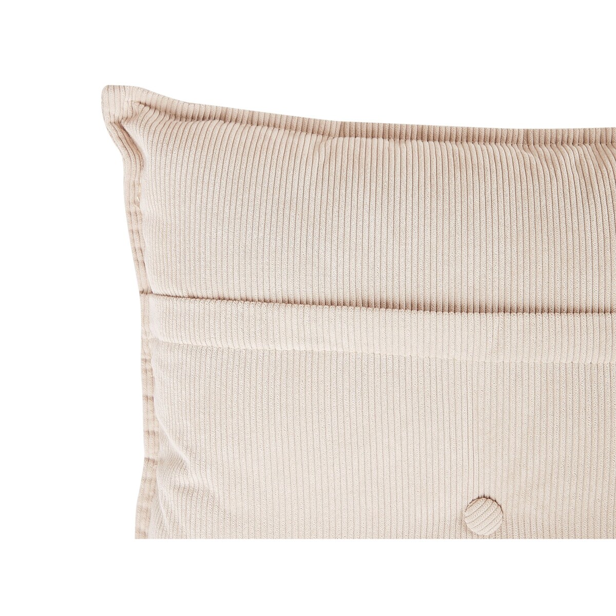 Narożnik sztruksowy lewostronny beżowy DOLVA