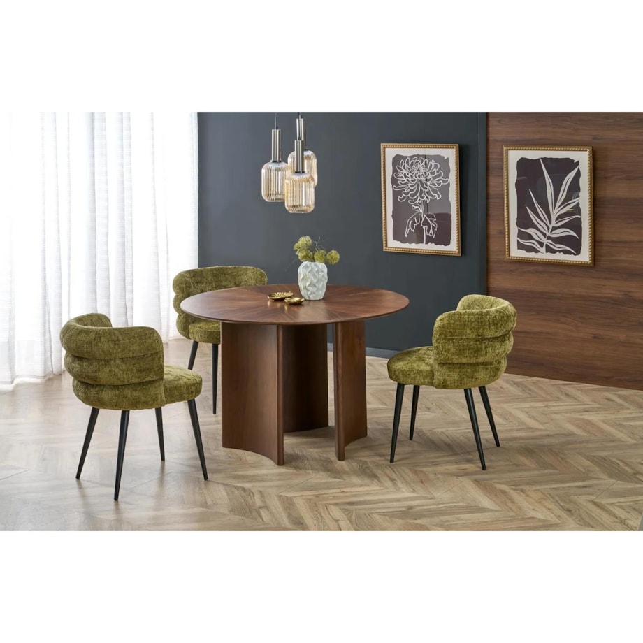 Stół okrągły CALDO 120x120 orzechowy