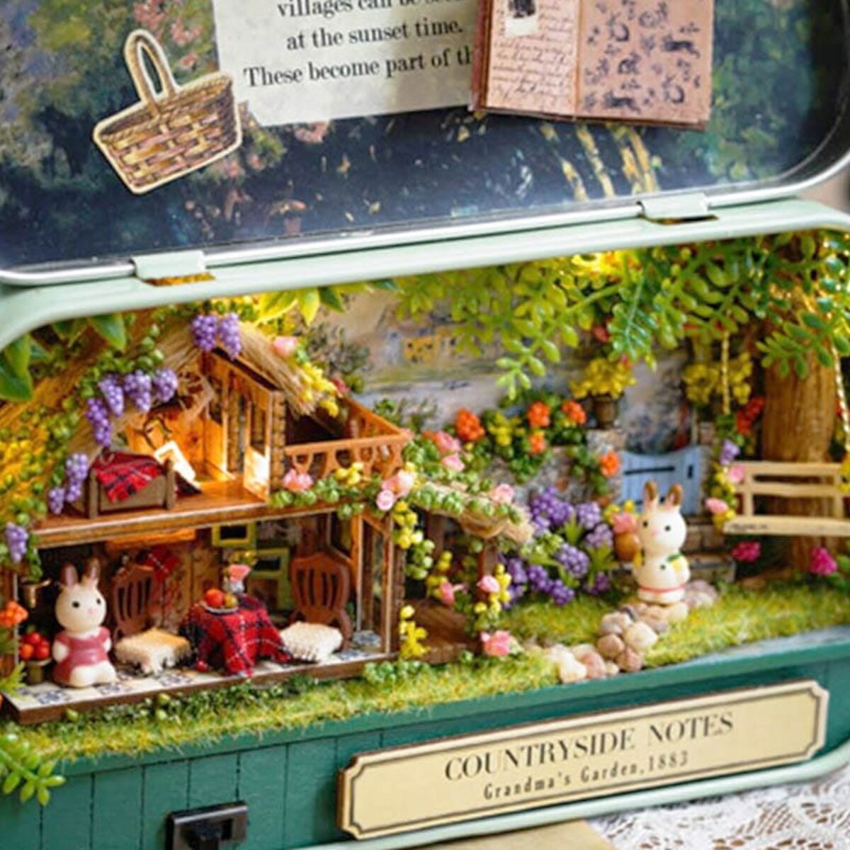 Miniaturowy domek DIY - Sielski zakątek