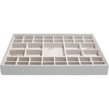 Szkatułka na biżuterię Stackers 41 komorowa supersize kamienna szarość