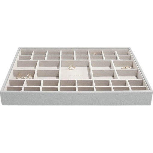 Szkatułka na biżuterię Stackers 41 komorowa supersize kamienna szarość