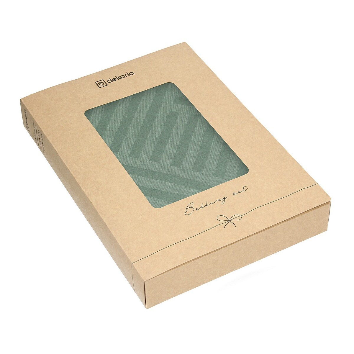 Pościel z satyny żakardowej Pine Green 220x200 cm, 220x200 cm