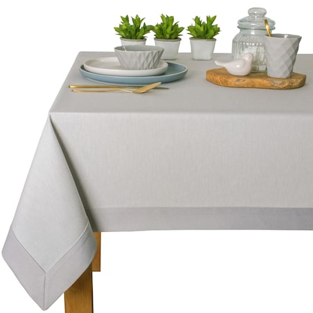 Obrus Premium Maxima jasnoszary 1599 O5 - 120x120 cm - szary