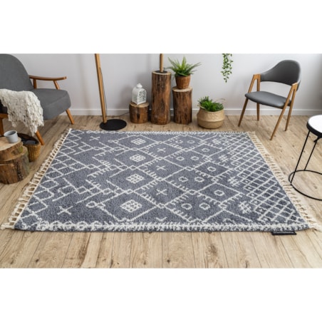 Dywan BERBER TANGER B5940 szary / biały 140x190 cm