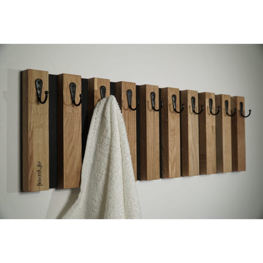 Drewniany wieszak na klucze Lamele 60cm