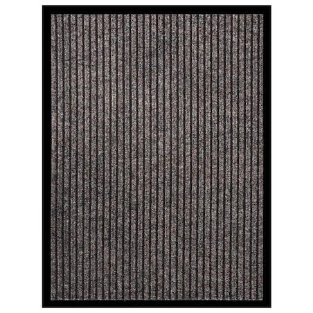 vidaXL Wycieraczka, prążkowana, beżowa, 60x80 cm