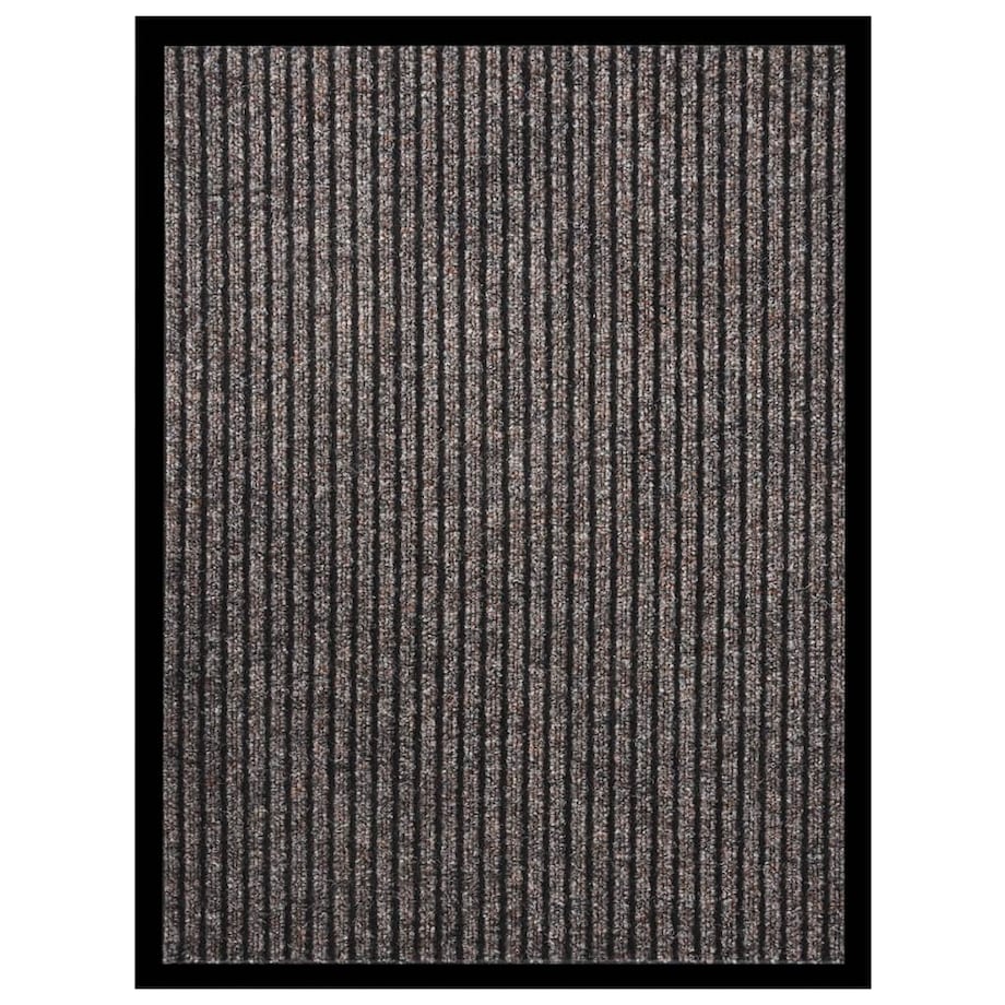 vidaXL Wycieraczka, prążkowana, beżowa, 60x80 cm