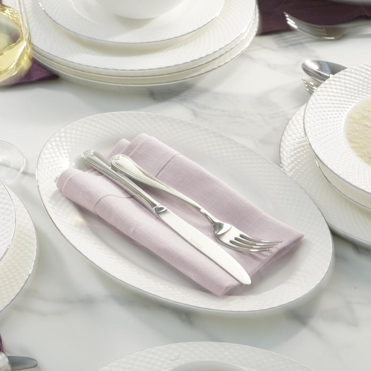 VILLA ITALIA Zestaw sztućców na 12 osób 72 elementy PRETORIA