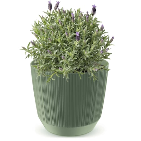 Doniczka Osłonka Domowa 14,6 Cm Ryfo Na Stół Parapet Do Domu Zielona