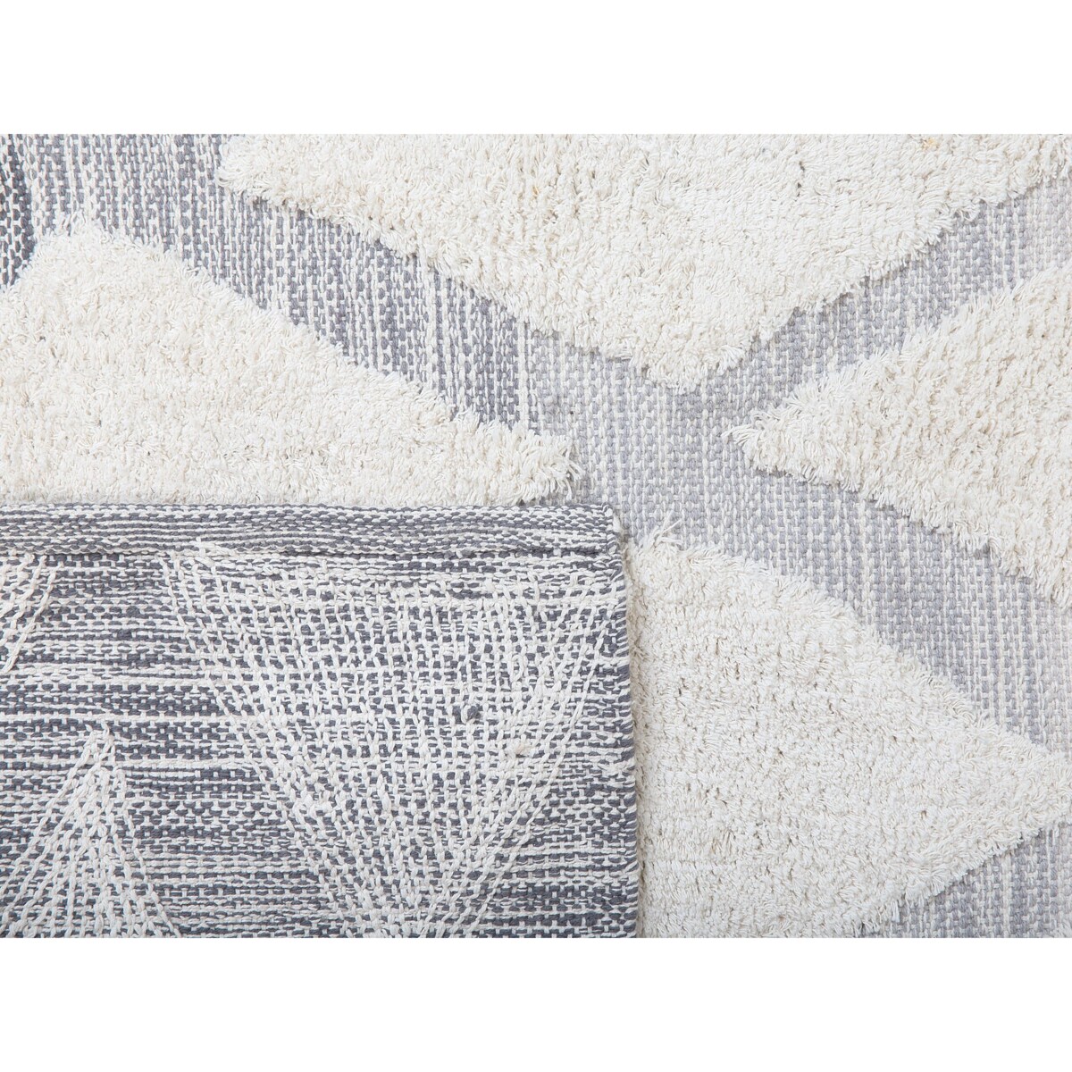 Dywan shaggy 80 x 150 cm beżowo-szary PENDIK