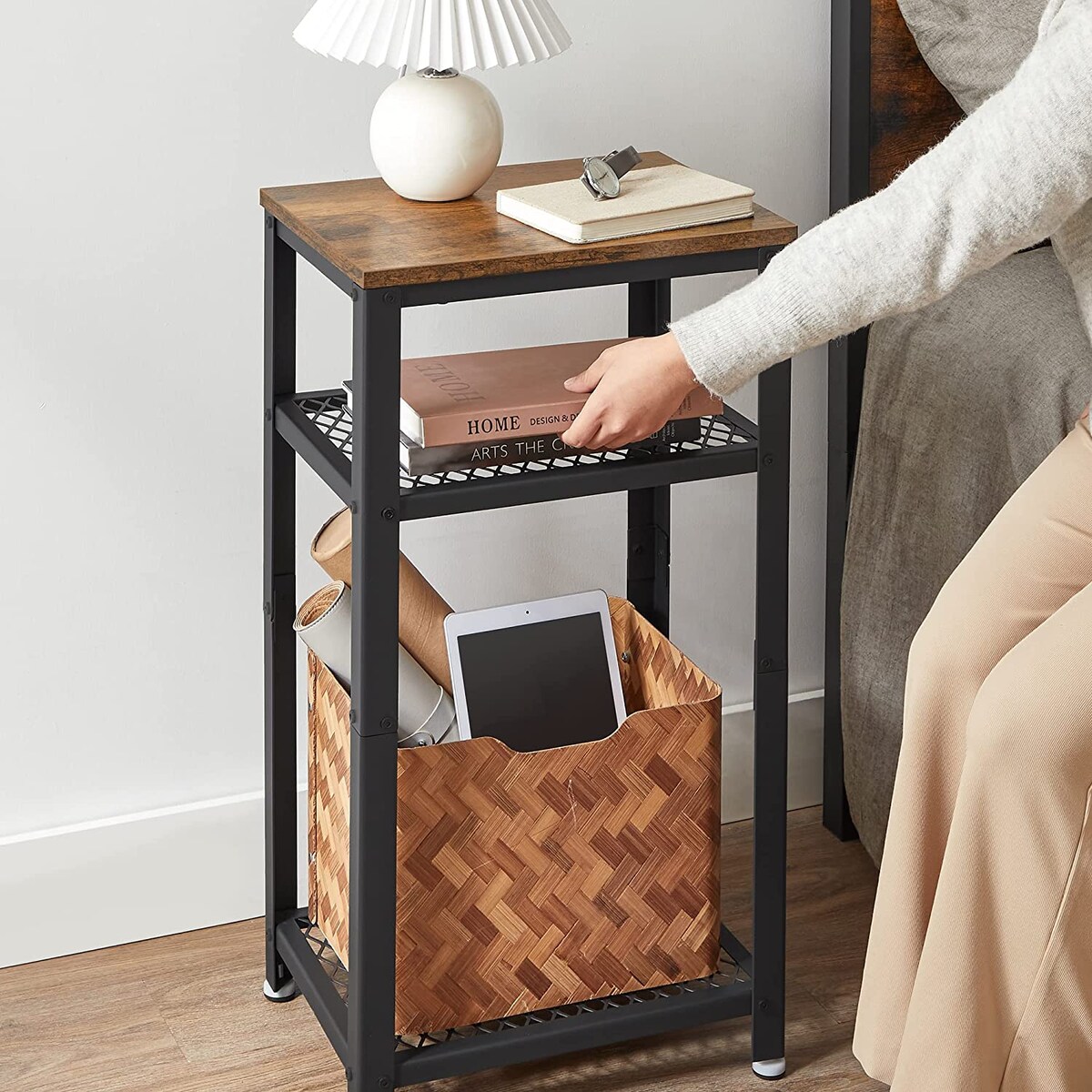 Stolik Szafka do salony prostokątna brązowa