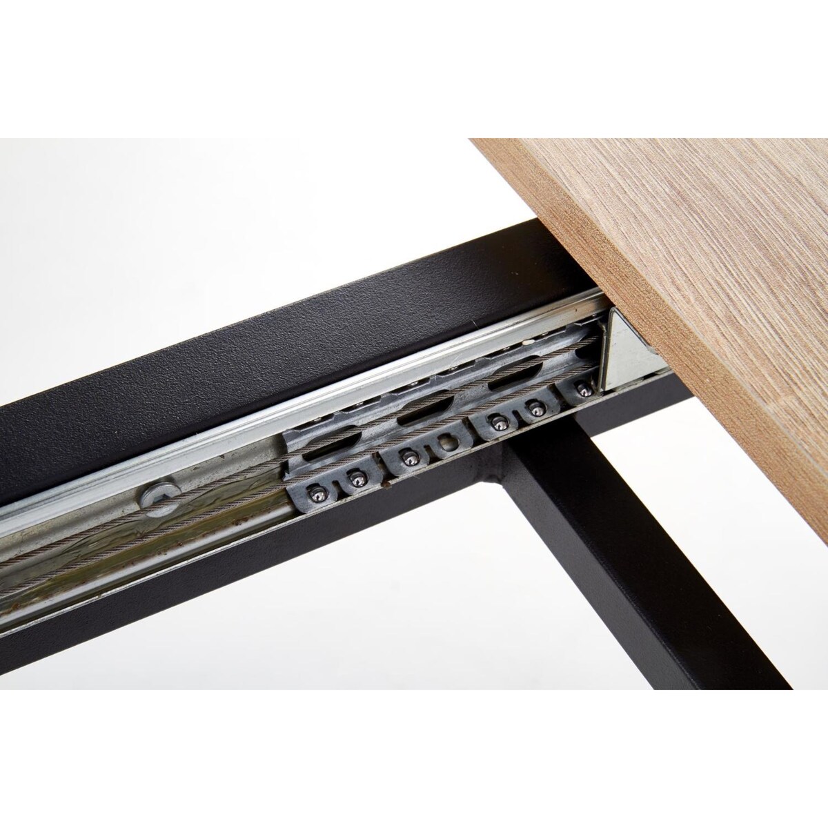 STÓŁ ROZKŁADANY 120-160cm Bonal DĄB SONOMA czarne nogi