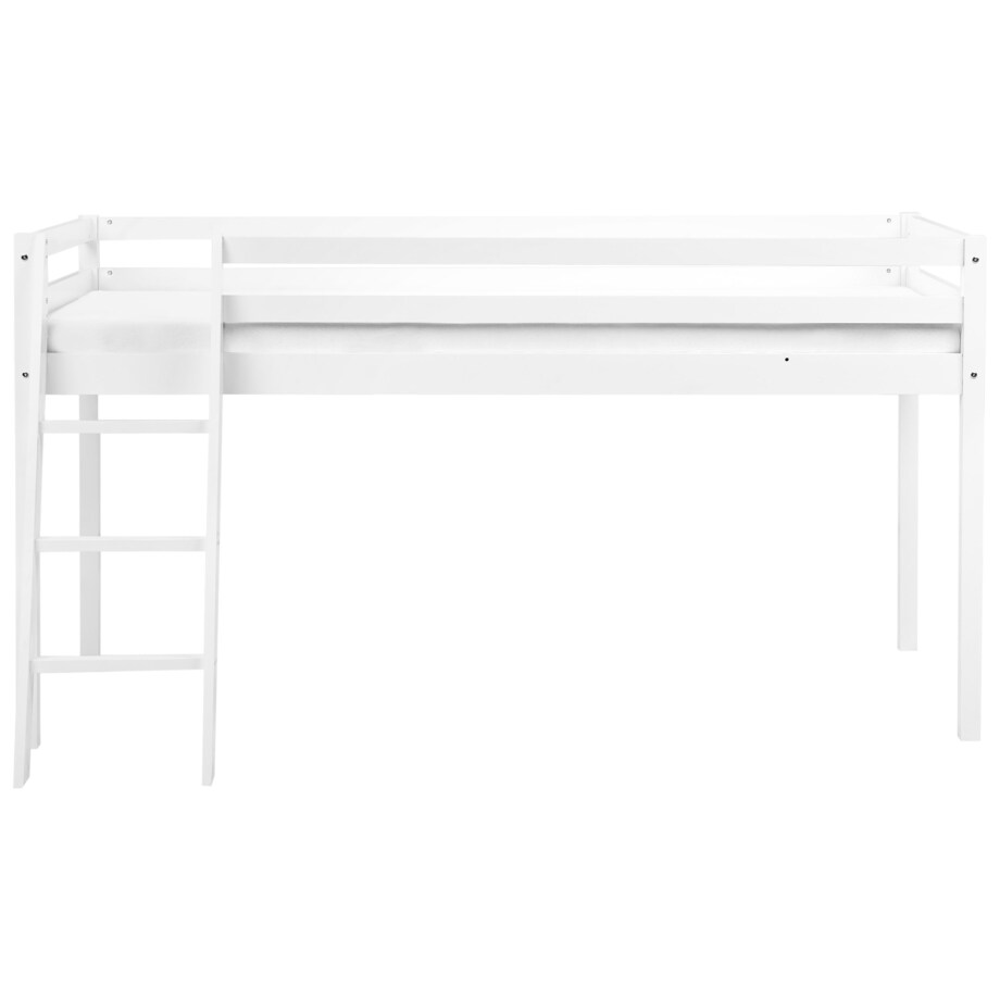 Łóżko na antresoli Drewno ASCOUX 90 x 200 cm Biały