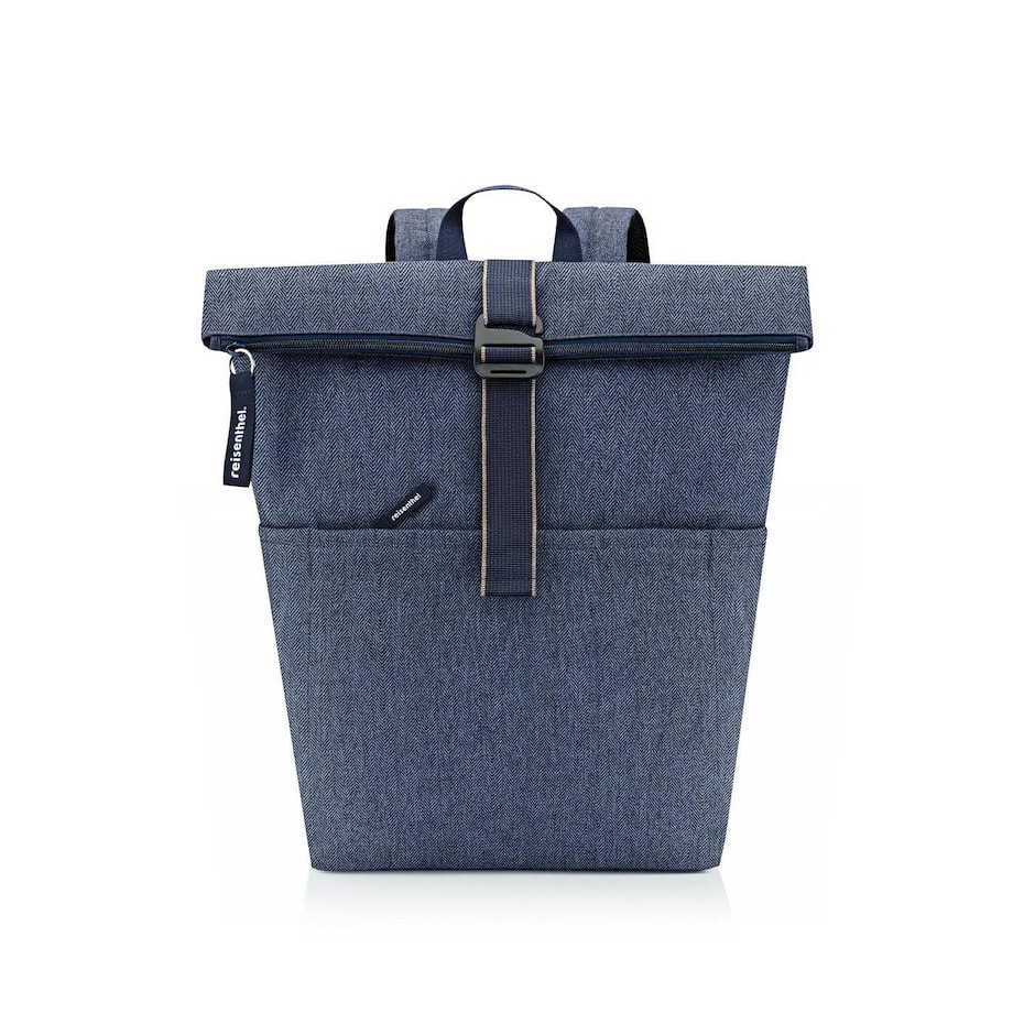 Plecak ROLLTOP BACKPACK, herringbone dark blue