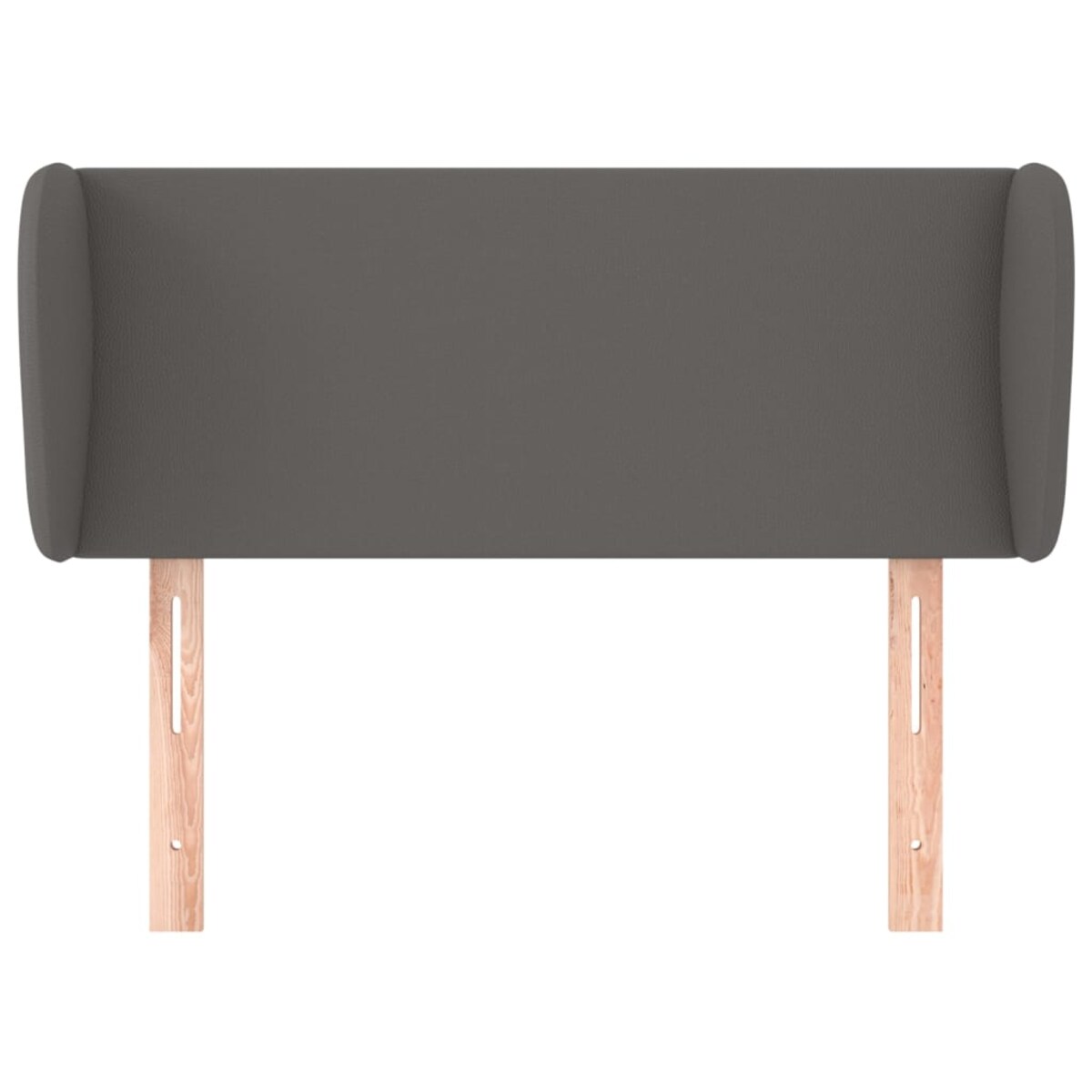 vidaXL Zagłówek uszak, szary, 83x23x78/88 cm, sztuczna skóra